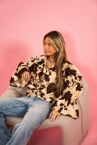 Handmade cow blouse