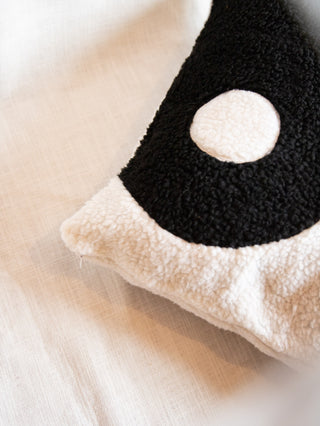 Handmade Yin Yang teddy pillow