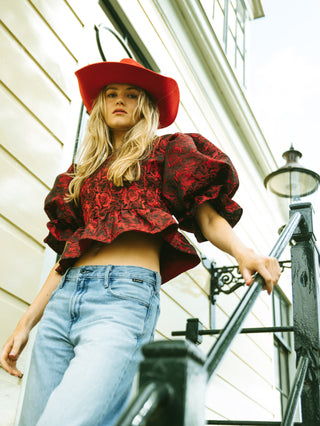 Handmade Lotus blouse